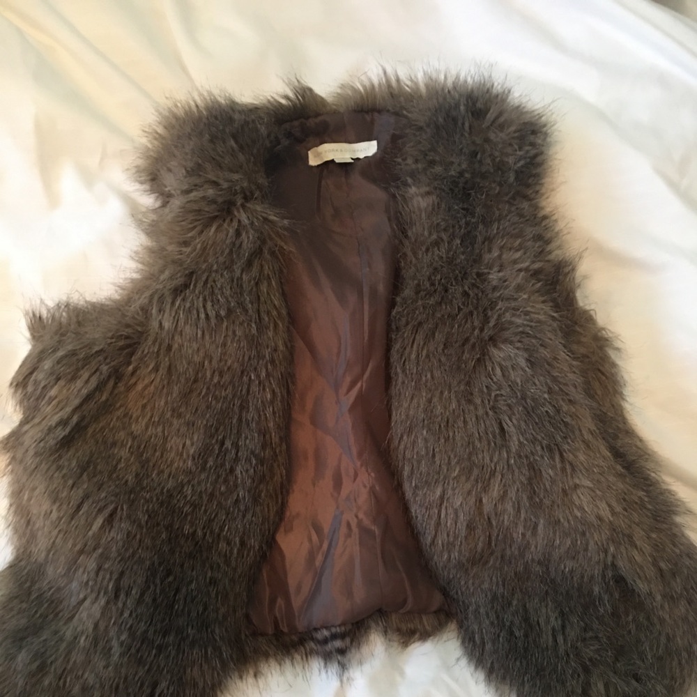 Faux fur vest
